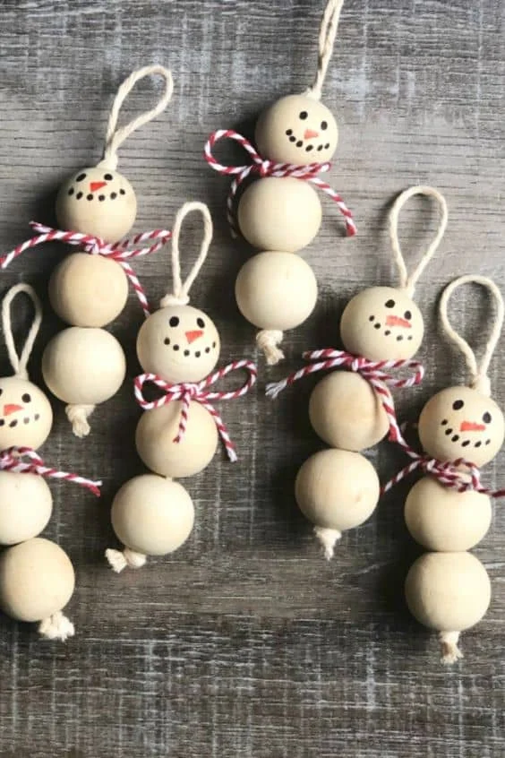  Wooden Bead Ornaments