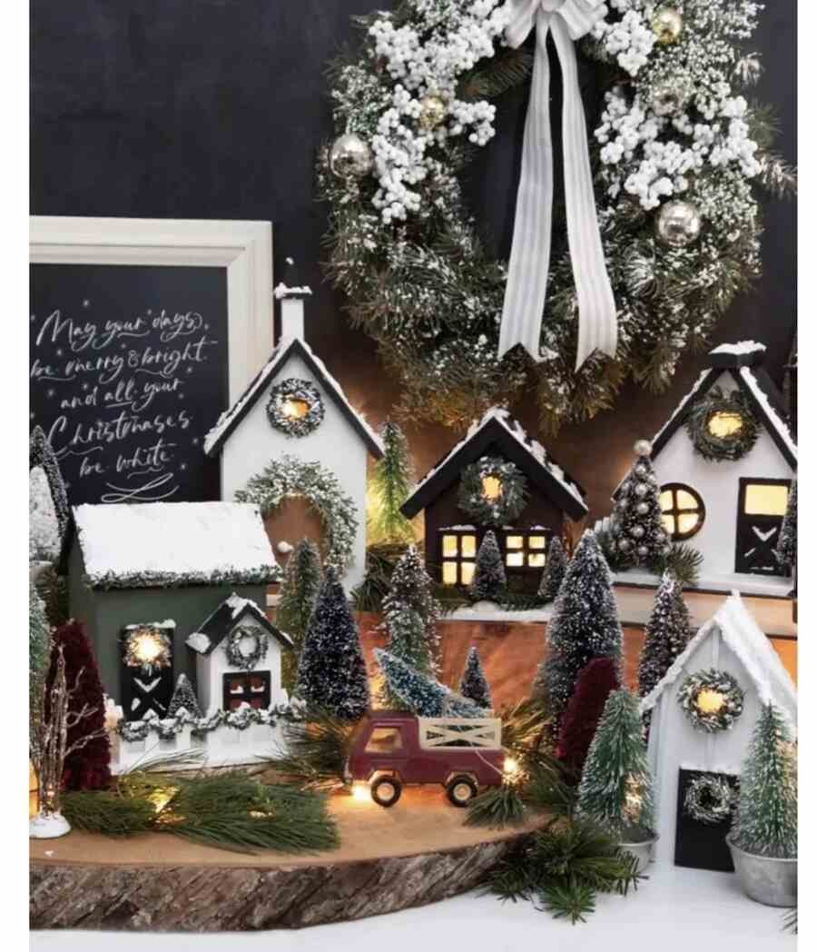 Gothic Style Village Display