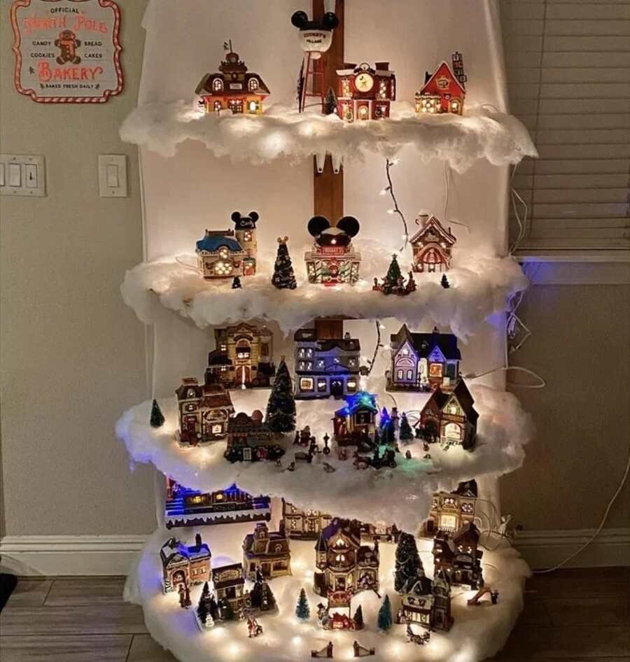  Heaven Themed Christmas Village Display