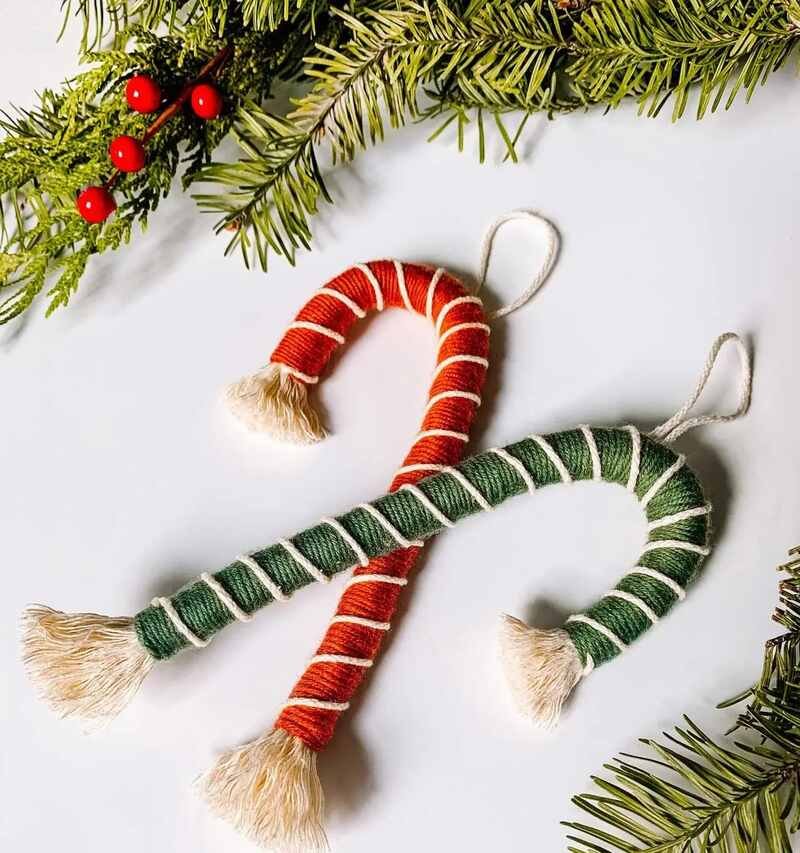 Huge Candy Cane on Christmas Tree