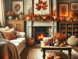 Living Room Fall Decor Idea