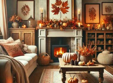 Living Room Fall Decor Idea