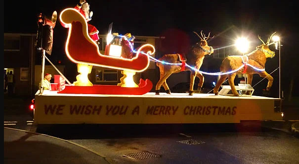 Santa’s Sleigh Extravaganza Parade Float