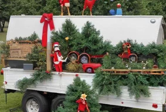 Christmas Tree Farm Float Idea