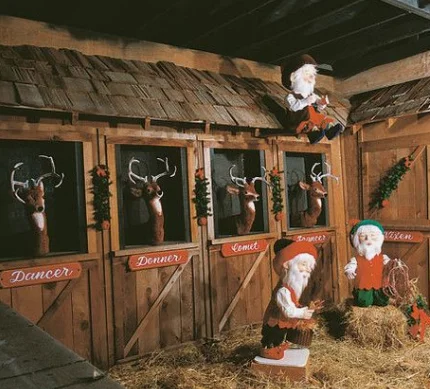 Reindeer Stable: Featuring Trusty Companions for Sant