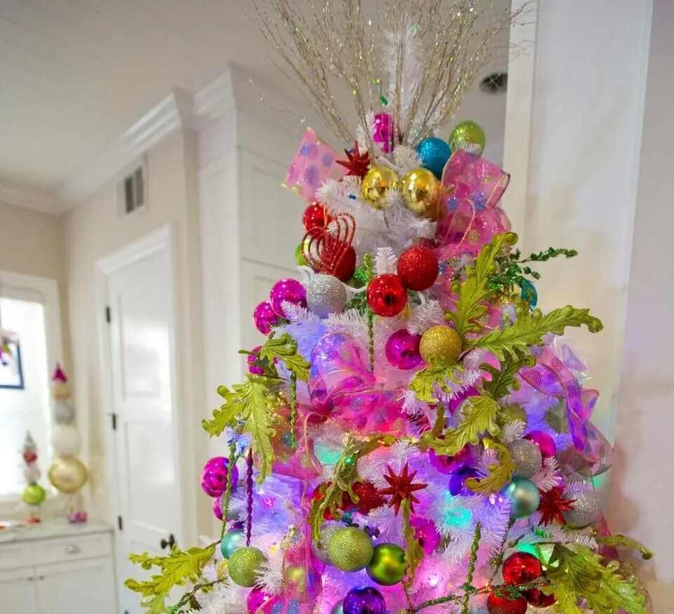 Tulle Puff Decoration on Christmas Tree