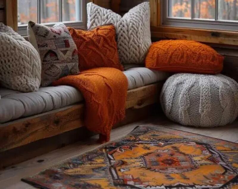 Knit Throw Pillows for Decor