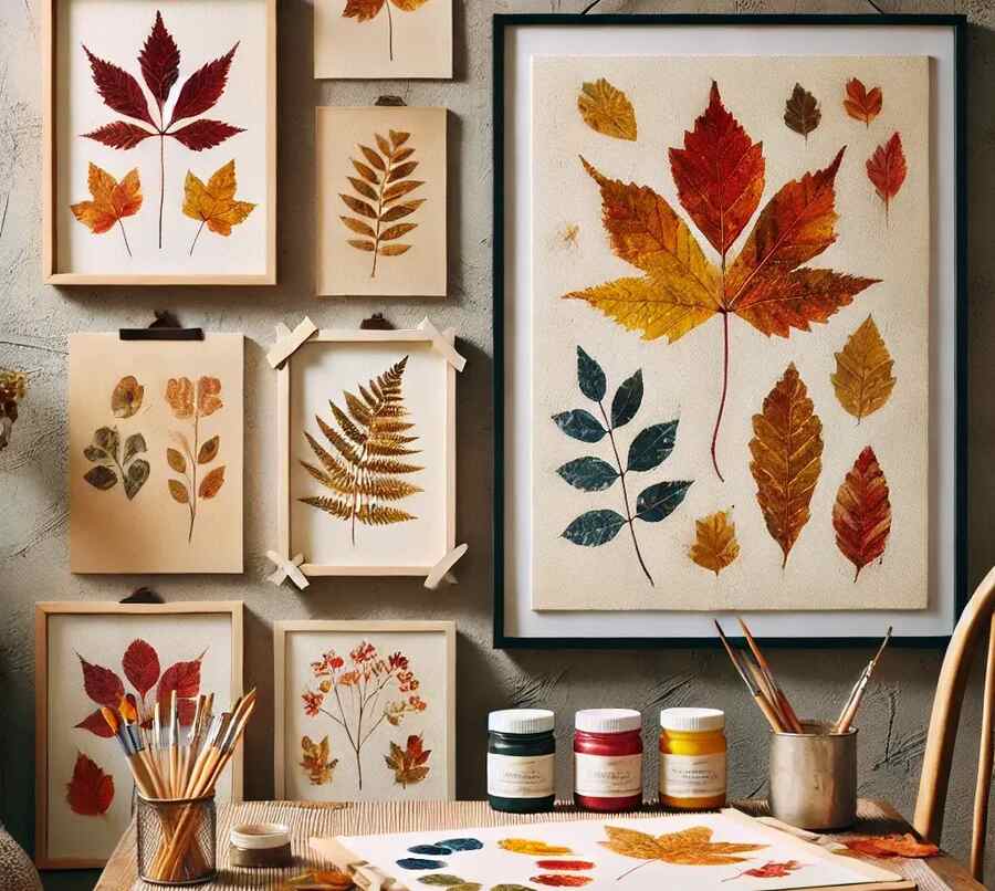 Leaf Print Wall Art to Decor