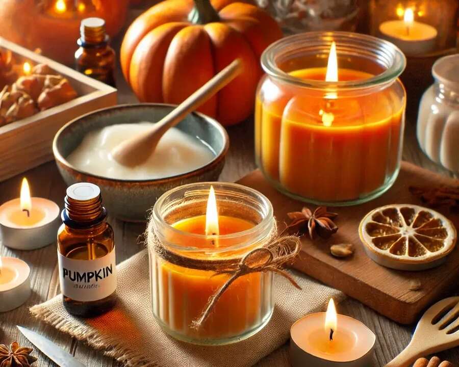 Pumpkin Spice Scented Candles