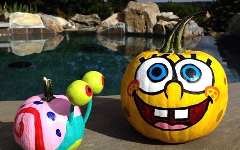 Non-carving Disney Pumpkin Paintings