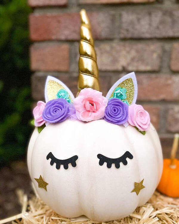 Magical Unicorn Pumpkin for Halloween 