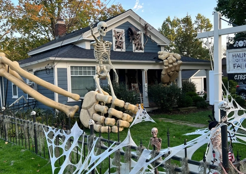 Dramatic Skeleton House 