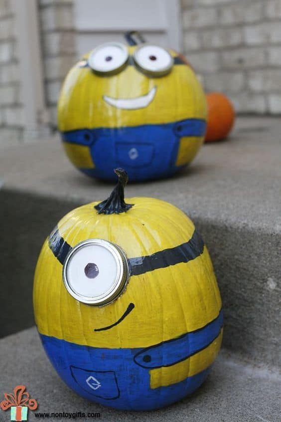 Minion Pumpkins Paint